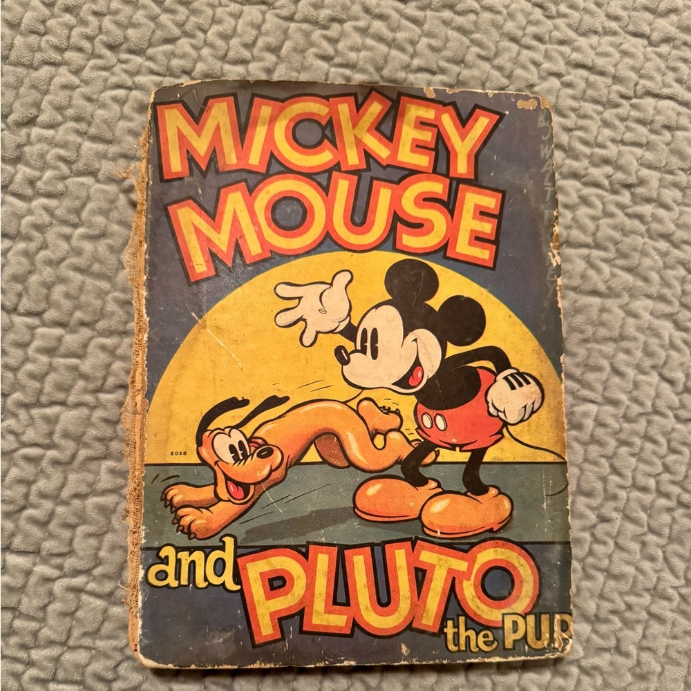 Mickey Mouse and Pluto Vintage Comic